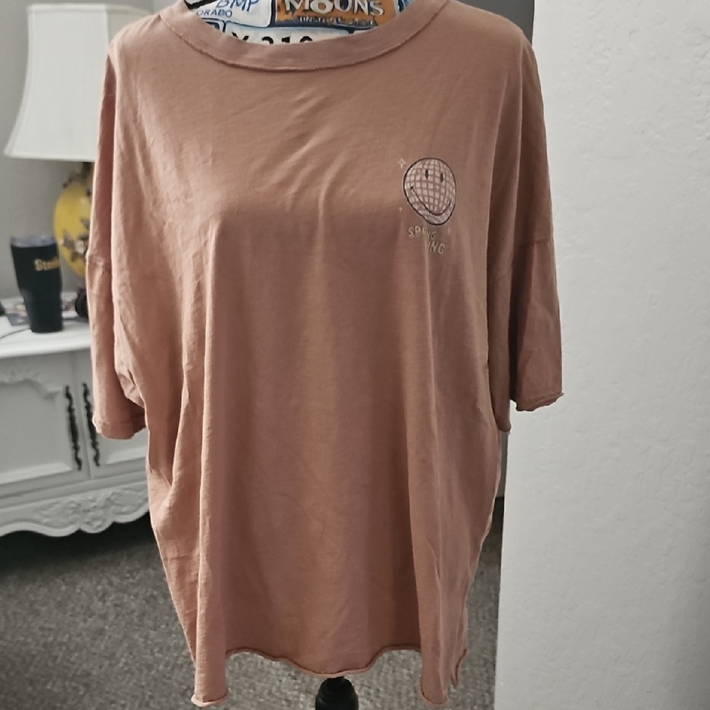 Aerie Tan Graphic Tee